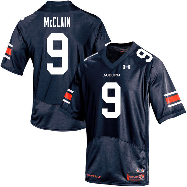 Auburn Tigers Men's Zakoby McClain #9 Navy Under Armour Stitched College 2020 NCAA Authentic Football Jersey MVS4574HY